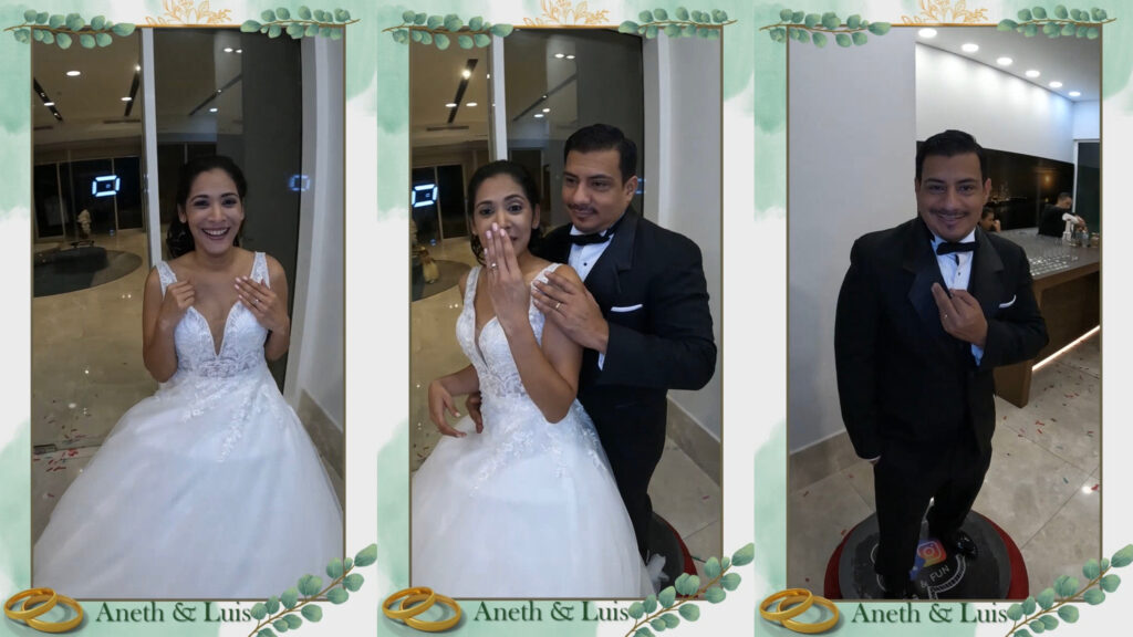 Aneth & Luis se casan y dan un divertido “twist” 360 para celebrar